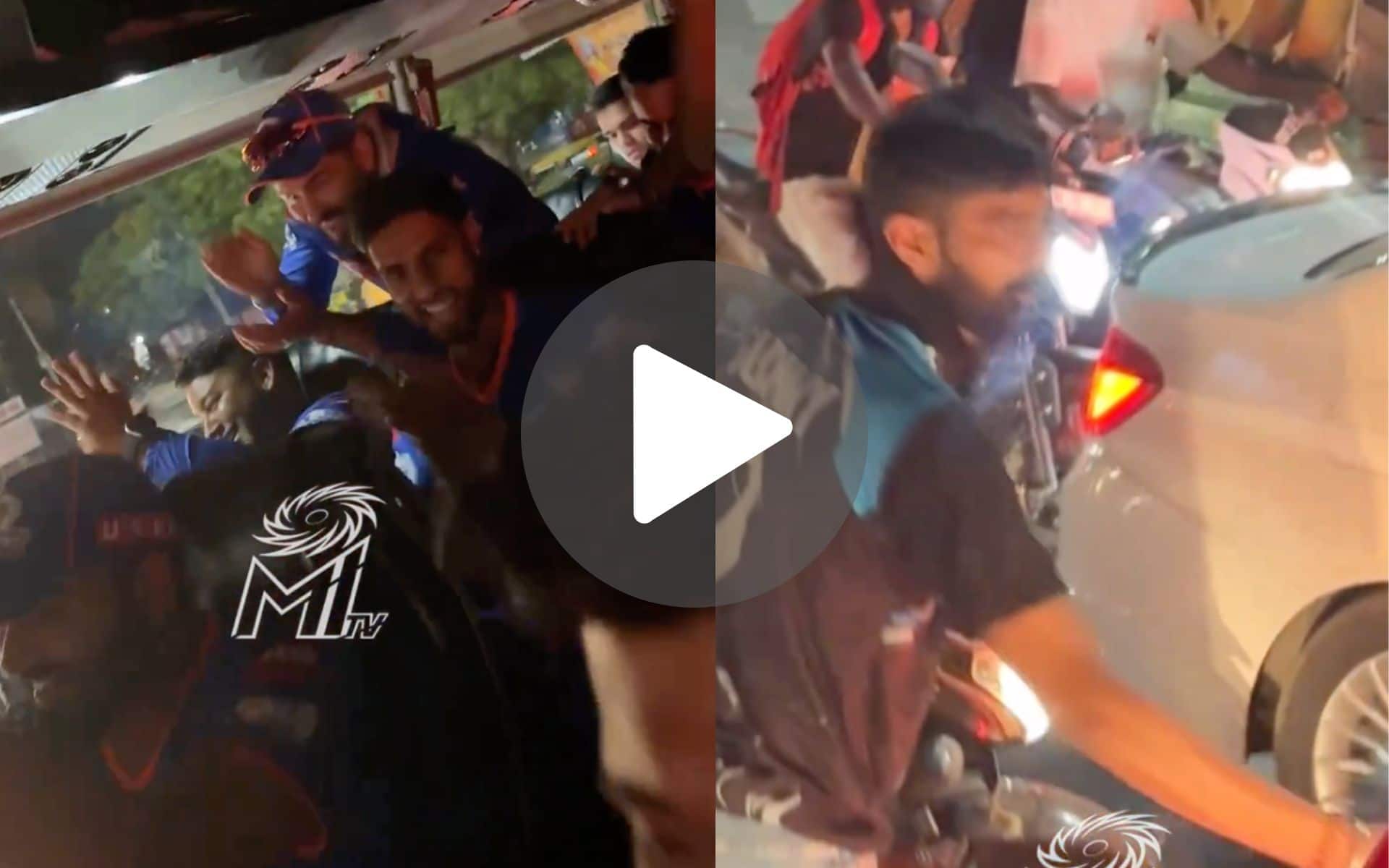 [Watch] Rohit Sharma & Co. Stuck In Chaotic Jaipur Traffic Before Sunny Bhai Rescues